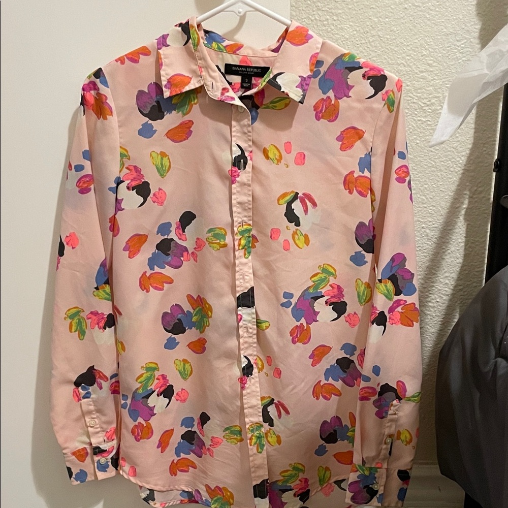 Banana Republic Multicolor Floral Shirt